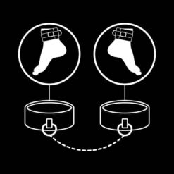 Comprar FETISH SUBMISSIVE - ESPOSAS TOBILLOS CUERO VEGANO CON FORRO DE NEOPRENO al mejor precio - Envíos Discretos