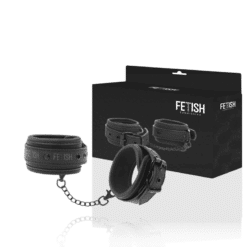 Comprar FETISH SUBMISSIVE - ESPOSAS TOBILLOS CUERO VEGANO CON FORRO DE NEOPRENO al mejor precio - Envíos Discretos
