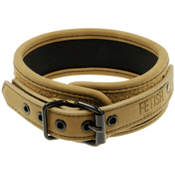 Comprar FETISH SUBMISSIVE ORIGEN - COLLAR CON CADENA CON FORRO DE NEOPRENO al mejor precio - Envíos Discretos