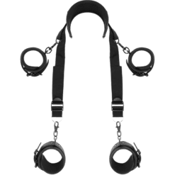 Comprar FETISH SUBMISSIVE - POSICIÓN MASTER CON 4 ESPOSAS CON FORRO DE NEOPRENO al mejor precio - Envíos Discretos
