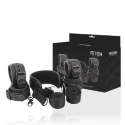 Comprar FETISH SUBMISSIVE - POSICIÓN MASTER CON 4 ESPOSAS CON FORRO DE NEOPRENO al mejor precio - Envíos Discretos