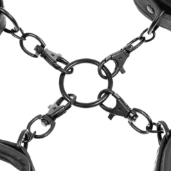 Comprar FETISH SUBMISSIVE - SET ESPOSAS MANOS Y TOBILLOS CON FORRO DE NEOPRENO al mejor precio - Envíos Discretos