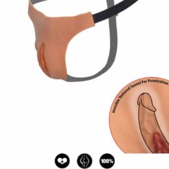 Comprar HIDDEN DESIRE - ALTER EGO TANGA VAGINA ABIERTA AJUSTABLE NATURAL al mejor precio - Envíos Discretos