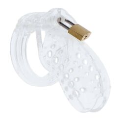 Comprar HIDDEN DESIRE - EXTREME JAULA DE CASTIDAD ACRÍLICA AJUSTABLE TRANSPARENTE al mejor precio - Envíos Discretos