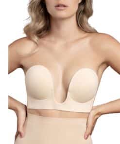 BYE-BRA - SUJETADOR SIN ASAS EN U BEIGE COPA B