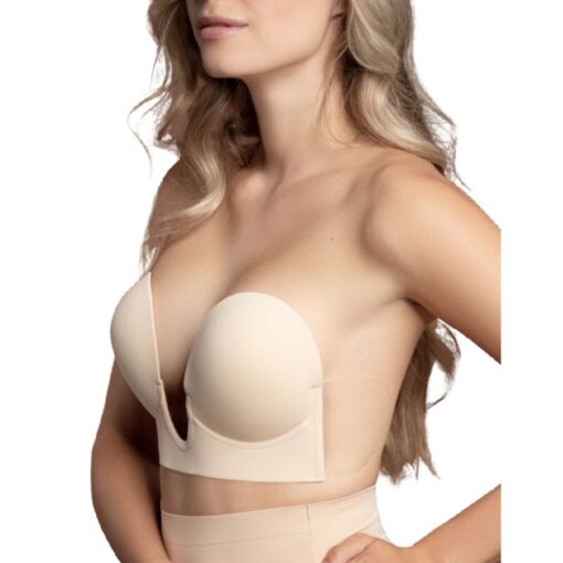 BYE-BRA - SUJETADOR SIN ASAS EN U BEIGE COPA E - Imagen 2