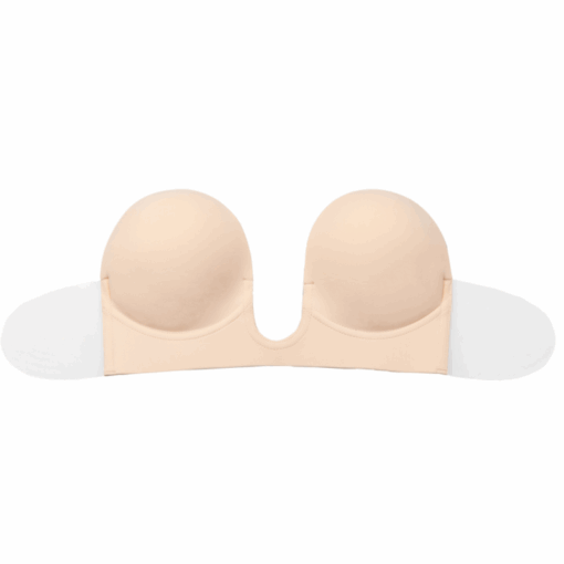 BYE-BRA - SUJETADOR SIN ASAS EN U BEIGE COPA E - Imagen 5