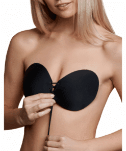 BYE-BRA - SUJETADOR ADHESIVO ENTRELAZADO NEGRO COPA B