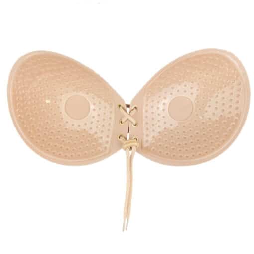 BYE-BRA - SUJETADOR ADHESIVO ENTRELAZADO BEIGE COPA C - Imagen 4