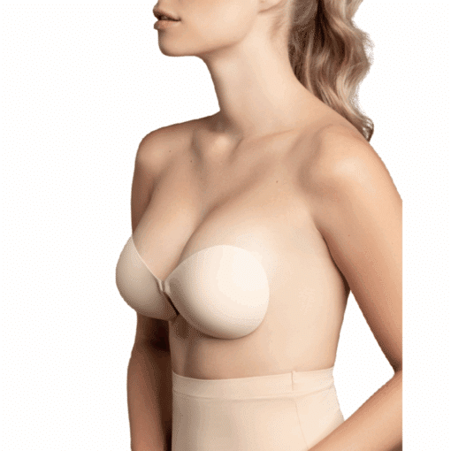 BYE-BRA - SUJETADOR INVISIBLE BEIGE COPA B