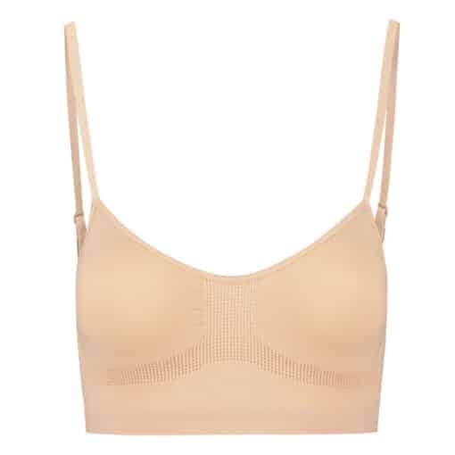 BYE-BRA - MEDIUM CONTROL SUJETADOR SIN COSTURAS BEIGE TALLA M - Imagen 4