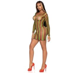 LEG AVENUE - MINIVESTIDO DE RED RASTAS TALLA ÚNICA - piKanteo | Despierta tu lado más piKante