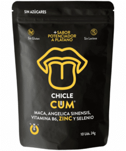 WUG SEX SENSE - CUM CHICLE AUMENTADOR DE EYACULACIÓN & SABOR A PLÁTANO DEL SEMEN 10 UNIDADES