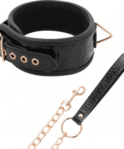 BEGME - BLACK EDITION COLLAR CUERO VEGANO CON FORRO DE NEOPRENO