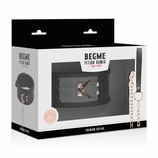 BEGME - BLACK EDITION COLLAR CUERO VEGANO CON FORRO DE NEOPRENO - Imagen 7
