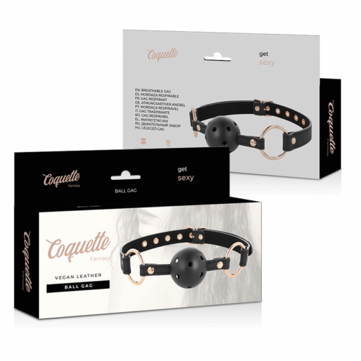 COQUETTE CHIC DESIRE - FANTASY MORDAZA TRANSPIRABLE CUERO VEGANO - Imagen 6