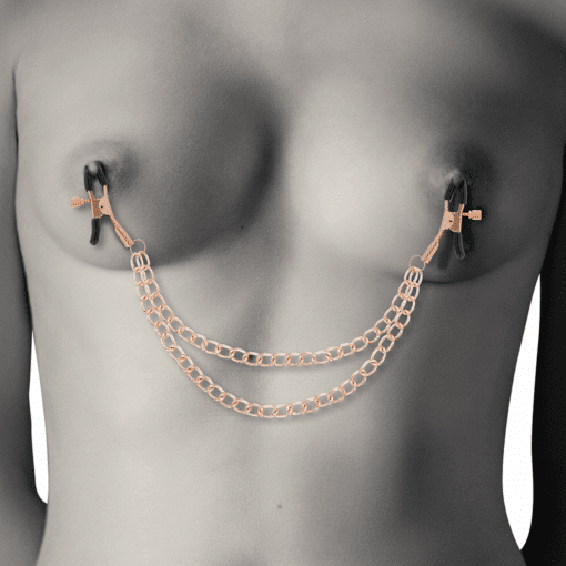 COQUETTE CHIC DESIRE - FANTASY PINZAS METALICAS PEZONES CON CADENA - Imagen 3