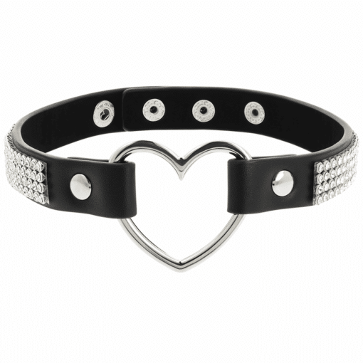 COQUETTE CHIC DESIRE - CHOKER CUERO VEGANO CORAZON - Imagen 3