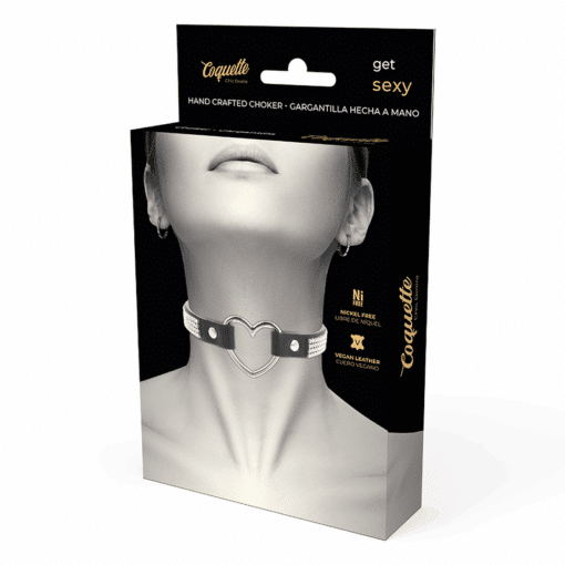 COQUETTE CHIC DESIRE - CHOKER CUERO VEGANO CORAZON - Imagen 7