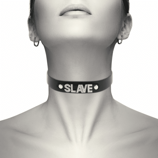 COQUETTE CHIC DESIRE - CHOKER CUERO VEGANO SLAVE - Imagen 2