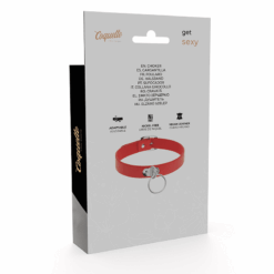 COQUETTE CHIC DESIRE - COLLAR CUERO VEGANO ROJO ACCESORIO WOMAN FETISH - piKanteo | Despierta tu lado más piKante