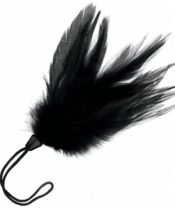 DARKNESS - PLUMA ESTIMULADORA NEGRO 17 CM
