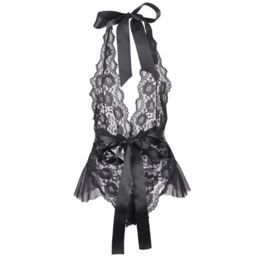 QUEEN LINGERIE - TEDDY ESCOTADO DE ENCAJES L/XL - Imagen 8