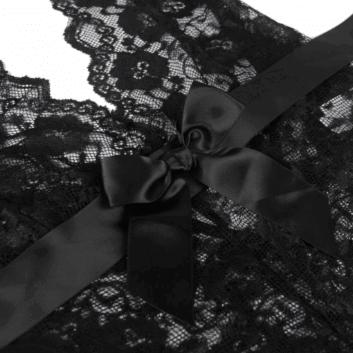 QUEEN LINGERIE - TEDDY ESCOTADO DE ENCAJES L/XL - Imagen 9