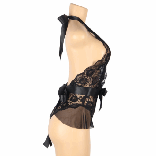 QUEEN LINGERIE - TEDDY ESCOTADO DE ENCAJES L/XL - Imagen 11
