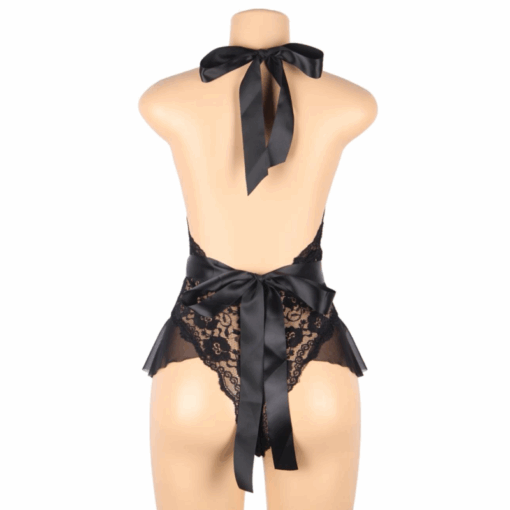 QUEEN LINGERIE - TEDDY ESCOTADO DE ENCAJES L/XL - Imagen 12