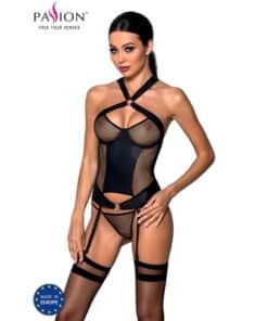 PASSION - AMANDA CORSET CUERO ECOLOGICO L/XL