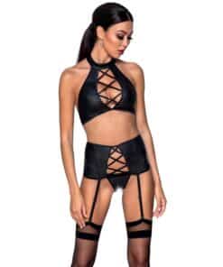 PASSION - NANCY SET CUERO ECOLOGICO S/M