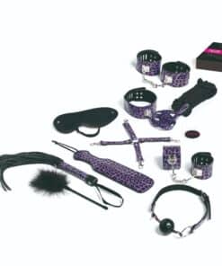 TEASE & PLEASE - JUEGO 13 ACCESORIOS BONDAGE LILA