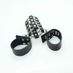 OHMAMA FETISH - JAULA PENE CON ANILLAS METALICAS Y CORREAS PIEL - piKanteo | Despierta tu lado más piKante