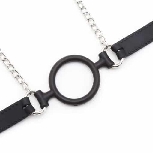 OHMAMA FETISH - MORDAZA DE ANILLA CON CADENAS Y PINZAS PEZONES - Imagen 5
