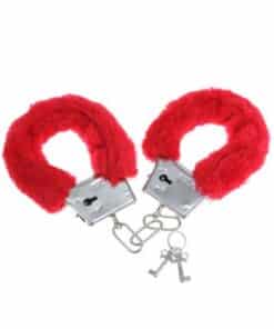 DIABLO PICANTE - ESPOSAS METAL FORRADAS ROJO