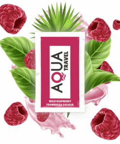 AQUA TRAVEL - LUBRICANTE BASE AGUA SABOR FRAMBUESA SALVAJE 6 ML