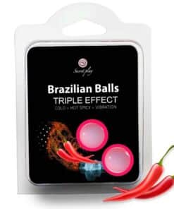 SECRETPLAY - SET 2 BRAZILIAN BALLS TRIPLE EFECTO