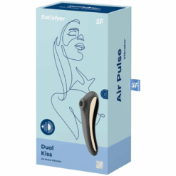 SATISFYER - DUAL KISS ESTIMULADOR CLITORIS NEGRO - piKanteo | Despierta tu lado más piKante