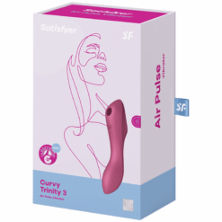 SATISFYER - CURVY TRINITY 3 ESTIMULADOR Y VIBRADOR ROJO - piKanteo | Despierta tu lado más piKante