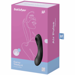SATISFYER - CURVY TRINITY 4 ESTIMULADOR Y VIBRADOR NEGRO - piKanteo | Despierta tu lado más piKante