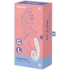 SATISFYER - SUPERNOVA ESTIMULADOR Y VIBRADOR BLANCO - piKanteo | Despierta tu lado más piKante