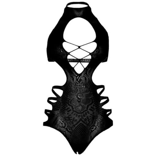 LEG AVENUE - BODY DE ENCAJES TALLA ÚNICA - NEGRO - Imagen 6