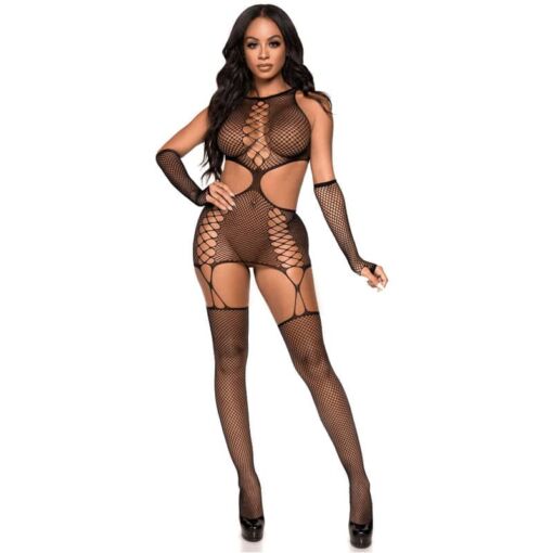 LEG AVENUE - VESTIDO CON LIGUERO Y GUANTES TALLA ÚNICA - Imagen 5