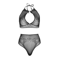LEG AVENUE - SET DOS PIEZAS TOP CORTO CUELLO HALTER Y TANGA TALLA ÚNICA - piKanteo | Despierta tu lado más piKante