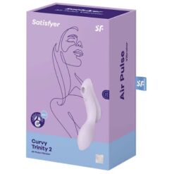 SATISFYER - CURVY TRINITY 2 ESTIMULADOR Y VIBRADOR MORADO - piKanteo | Despierta tu lado más piKante