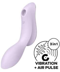 SATISFYER - CURVY TRINITY 2 ESTIMULADOR Y VIBRADOR MORADO
