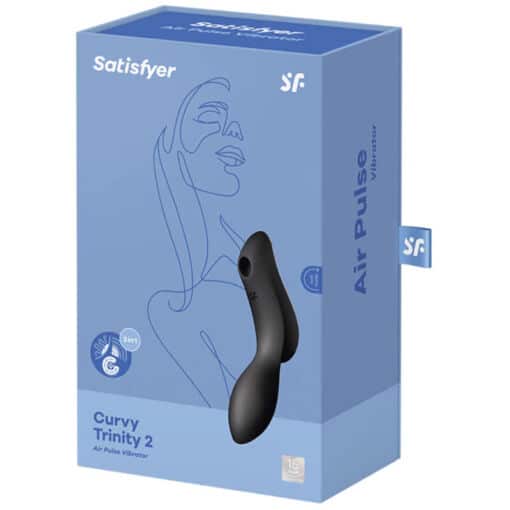 SATISFYER - CURVY TRINITY 2 ESTIMULADOR Y VIBRADOR NEGRO - Imagen 4