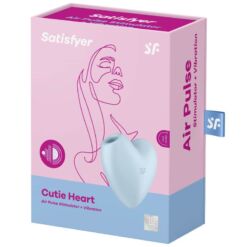 SATISFYER - CUTIE HEART ESTIMULADOR Y VIBRADOR AZUL - piKanteo | Despierta tu lado más piKante