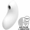 SATISFYER - VULVA LOVER 2 ESTIMULADOR Y VIBRADOR BLANCO - piKanteo | Despierta tu lado más piKante